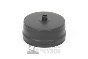 Крышка для тройника d = 150 мм с конденсатоотводом ТИС (0,5 ММ) MC Black Крышка для тройника d = 150 мм с конденсатоотводом ТИС (0,5 ММ) MC Black