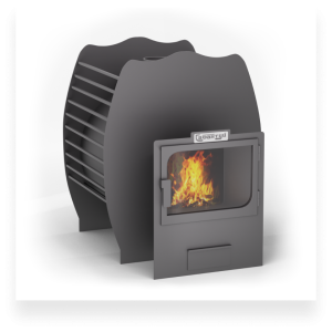 Печь-каменка ЛЕГЕНДА КЛАССИК КАМЕНКА 20 П панорамная дверца (10 - 20 м.куб)