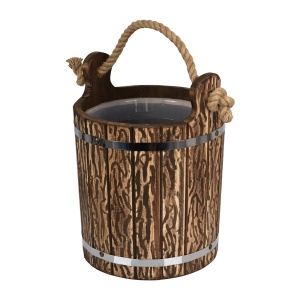 Ведро 9 л с пластиковой вставкой (искусственно состаренное) ЛИПА Банные штучки Ведро 9 л с пластиковой вставкой (искусственно состаренное) ЛИПА Банные штучки