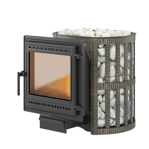 Печь-каменка  чугунная ЛЕГЕНДА КОВКА 16 дверца 505 (8 - 18 м.куб)