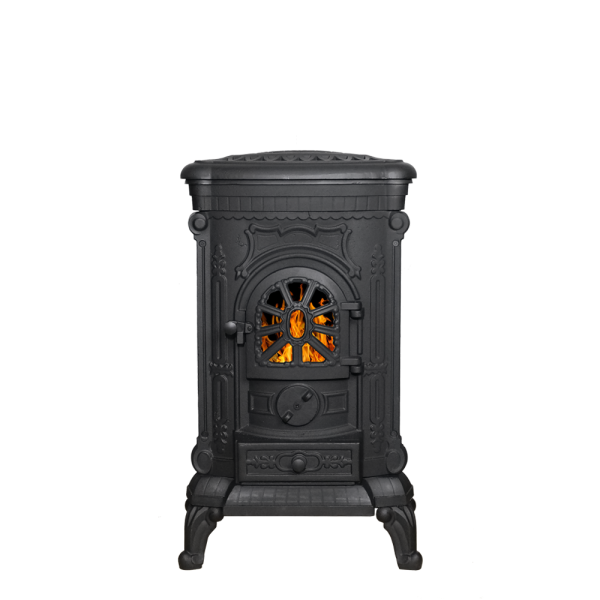 Печь-камин ЧУГУННАЯ ВЕЗУВИЙ А-07 антрацит