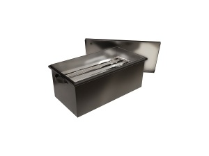 Коптильня ВЕЗУВИЙ большая BLACK (250 х 300 х 600 мм)