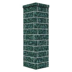 Облицовка на трубу для печей GFS ЗК 40  КЛАССИКА КИРПИЧ ЗМЕЕВИК (150*790)  (3 яруса) под шибер Облицовка на трубу для печей GFS ЗК 40  КЛАССИКА КИРПИЧ ЗМЕЕВИК (150*790)  (3 яруса) под шибер