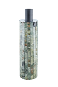 Регистр-теплообменник d = 115 мм 2,8 литров L = 1000 мм со встроенным шибером в ламелях ЖАДЕИТ