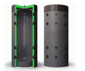 Теплоаккумулятор ТА LAVORO ECO CLASSIC 1500 литров утепленный  (d = 1200 мм, h = 2150 мм)