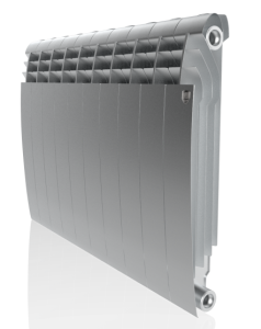 Радиатор биметаллический ROYAL THERMO BILINER BIANCO SILVER SATIN 500/80 - 12 секций