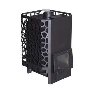 Печь-каменка РАДА  сталь 8 мм 18S ЗК СЕТКА без ВТК (16 - 20 м.куб) (без дверки)