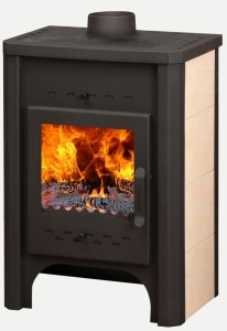 Печь-камин БАВАРИЯ с чугунной плитой (РК 007)