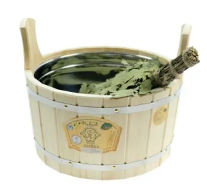 Шайка 15 л с нержавеющей вставкой КЕДР