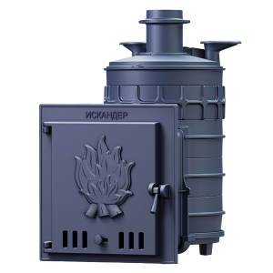 Печь-каменка чугунная ИСКАНДЕР ЗК 16П2 дверца ПАНОРАМА (16 м.куб) под облицовку Печь-каменка чугунная ИСКАНДЕР ЗК 16П2 дверца ПАНОРАМА (16 м.куб) под облицовку