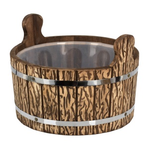 Шайка 10 л с пластиковой вставкой (искусственно состаренное) ЛИПА Банные штучки Шайка 10 л с пластиковой вставкой (искусственно состаренное) ЛИПА Банные штучки