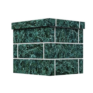 Облицовка на трубу для печей GFS ЗК 18  КЛАССИКА/ПРЕЗИДЕНТ КИРПИЧ ЗМЕЕВИК  (1 ярус) под шибер