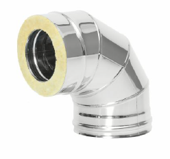 Сэндвич-колено 90 гр. d = 200/300 мм (Н+Н) ТИС (0,8 ММ) ( 304 ПРЕМИУМ )