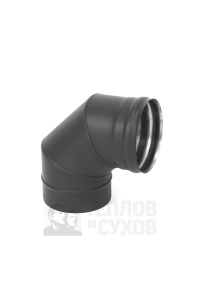 Колено 90 градусов d = 150 мм ТИС (0,8 ММ) MC Black