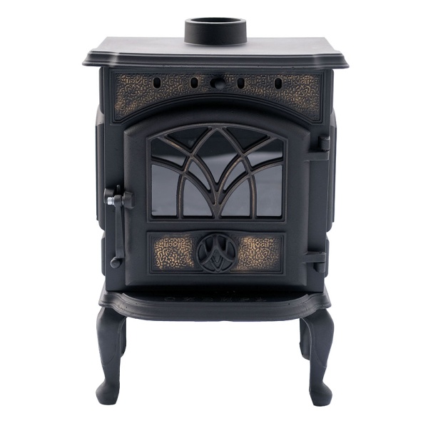 Печь-камин СИБИРЬ   7 чугунная с чугунной дверцей со стеклом Печь-камин СИБИРЬ   7 чугунная с чугунной дверцей со стеклом
