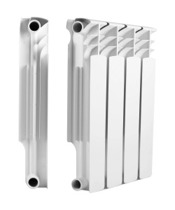Радиатор алюминиевый THERMA Q2 350/80 -  4 секций (Гарантия 12 мес,Теп. 0,112 кВт за 1 сек)