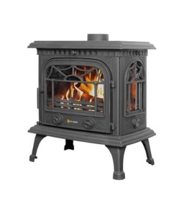 Печь-камин ЧУГУННЫЙ HR-15P  антрацит 15 кВт (250 м.куб)