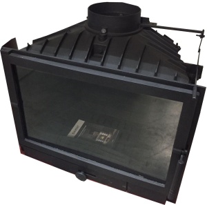 Топка каминная ЧУГУННАЯ  EVEREST K10 антрацит 10 кВт (200 м.куб) Топка каминная ЧУГУННАЯ  EVEREST K10 антрацит 10 кВт (200 м.куб)