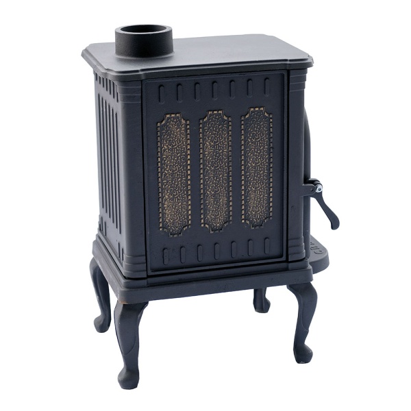 Печь-камин СИБИРЬ   6 чугунная с чугунной дверцей со стеклом