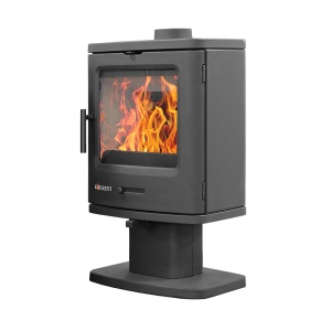 Печь-камин EVEREST B7 чугунная  антрацит d = 120 мм (7 кВт)