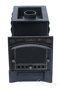 Печь-каменка СИБИРЬ-40 дверца со стеклом  под Т/О (левый) (545 х 545 мм)