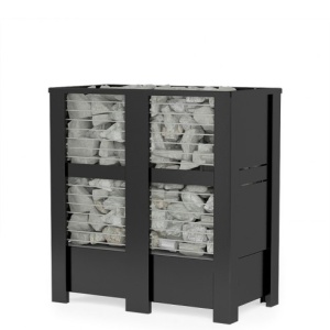 Электрокаменка GEOS QUADRO PRO 12, установка у стены (9-20 м.куб)
