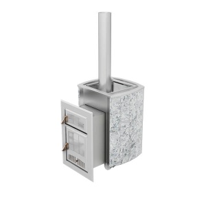 Печь-каменка ЧАРОДЕЙКА дверца со стеклом ТАЛЬКОХЛОРИТ (18 - 30 м.куб)