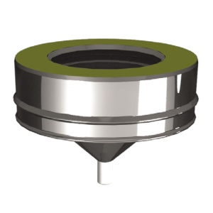 Крышка для сэндвич-тройника d = 250/350 мм с конденсатоотводом  УТЕПЛЕННАЯ  ВУЛКАН