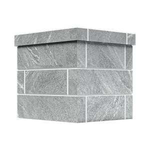 Облицовка на трубу для печей ГРОЗА 24  КЛАССИКА КИРПИЧ ТАЛЬКОХЛОРИТ (115*290)  (1 ярус) под шибер