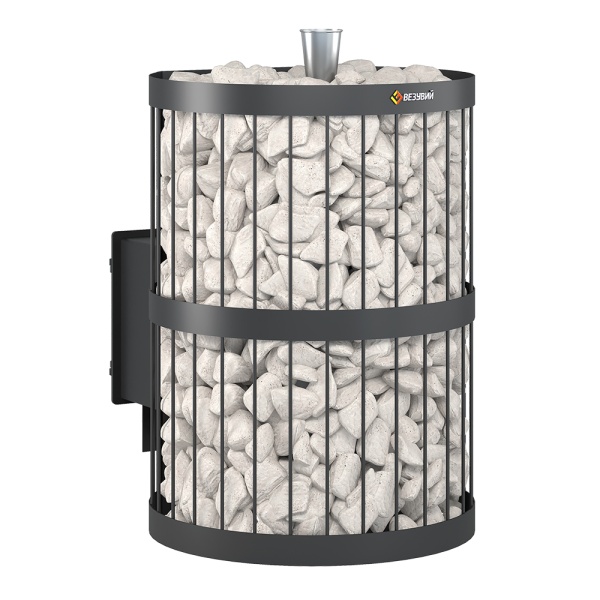 Печь-каменка СКИФ  СТАНДАРТ 22 дверца ДТ-4 встроенный парогенератор (12 - 24 м.куб)