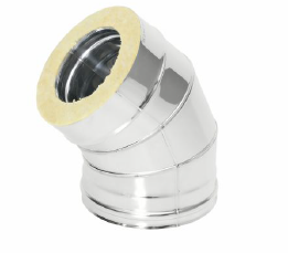 Сэндвич-колено 45 гр. d = 200/280 мм (Н+Н) ТИС (0,8 ММ) (430 СТАНДАРТ)