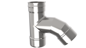 Тройник 45 градусов d = 150 мм (0,8 ММ)  (GS)