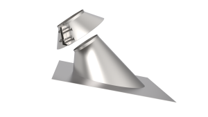 Проход кровли с фланцем d = 180 мм 45 гр. НЕРЖ.  (GS)  (10)