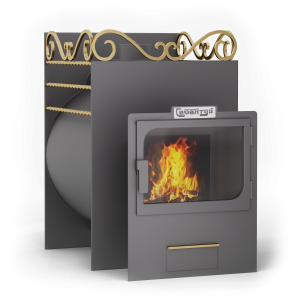 Печь-каменка САБАНТУЙ 20 П панорамная дверца (10 - 20 м.куб)