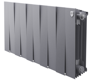 Радиатор биметаллический ROYAL THERMO PIANO FORTE SILVER SATIN 300/100 -  4 секции