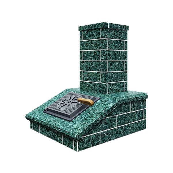 Облицовка на трубу для печей ГРОЗА 24  КЛАССИКА/ПРЕЗИДЕНТ КИРПИЧ ЗМЕЕВИК (115*540) (2 яруса) под шиб