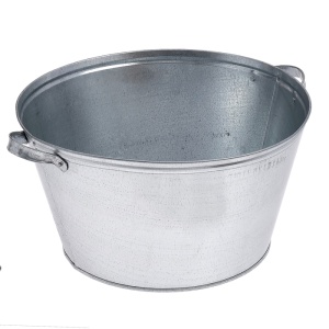Таз круглый 26л оцинкованная сталь