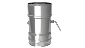 Шибер (заслонка) поворотный d = 115 мм (0,8 ММ)  (GS)