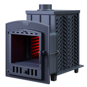 Печь-каменка чугунная GFS ЗК 18П2  дверца ПАНОРАМА(18 м.куб)