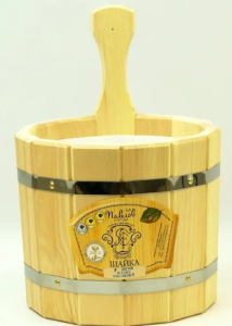 Шайка  5 л с пластиковой вставкой КЕДР Шайка  5 л с пластиковой вставкой КЕДР