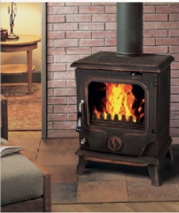 Печь-камин PAUL чугунная патина медь d = 140 мм (10 кВт) Печь-камин PAUL чугунная патина медь d = 140 мм (10 кВт)