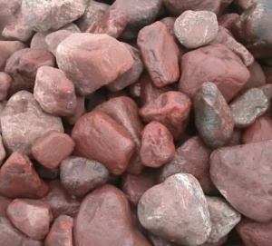 Камень КВАРЦИТ МАЛИНОВЫЙ (для бань и саун) обвалованный/галтованный 20 кг