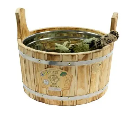 Шайка  9 л с пластиковой вставкой ТЕРМОКЕДР Шайка  9 л с пластиковой вставкой ТЕРМОКЕДР