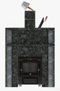 Портал Гефест/пироксенит дверца (700 х 700 мм)