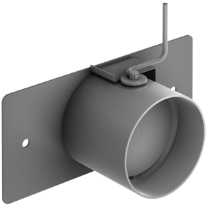 Переходник дымохода КГ 2-1 для КОБАЛЬТ 25, 35  с прямоуг. дымохода на круглый горизонт. d=150 мм