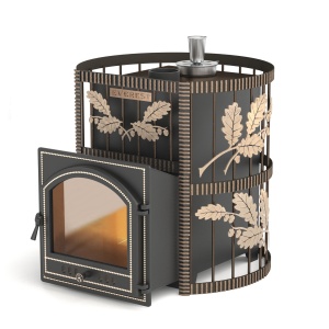 Печь-каменка ЭВЕРЕСТ СПБ КОВКА 25 дверца 205 (22 - 28 м.куб.)