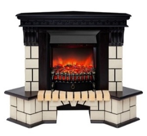 Портал Stone Corner new STD античный дуб (АО-217) УГЛОВОЙ для электроочага стандарт/Eugene