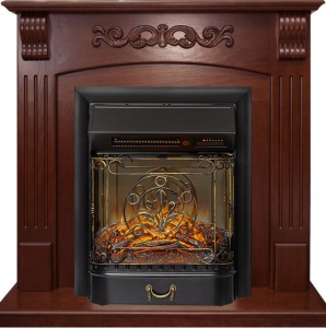 Портал SORRENTO УГЛОВОЙ орех для стандартного электроочага  (RoyalFlame)