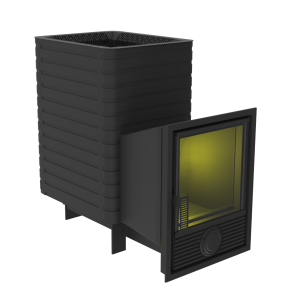 Печь-каменка ФАВОРИТ 15 дверца Д-1 с теплообменником d = 115 мм (8 - 20 м.куб.)