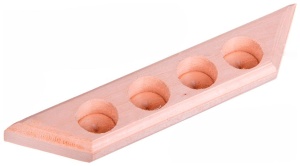 Полочка на 4 пузырька под аромомасла с гравировкой ЛИПА Полочка на 4 пузырька под аромомасла с гравировкой ЛИПА